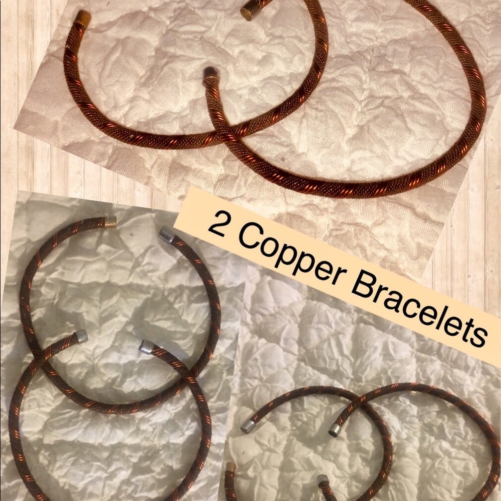 Two copper bracelets